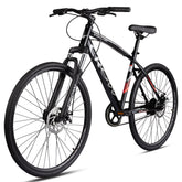CROW - Speedliner | 18.5 Inch HI-TENSILE Steel Frame | Double Wall Alloy Rims | Dual Disc Brakes | Single Speed